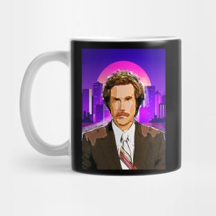 ron burgundy retro Mug